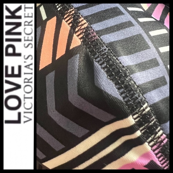 NWT VS PINK Dark Geo Triangle Wrap Bikini Top - Picture 4 of 8